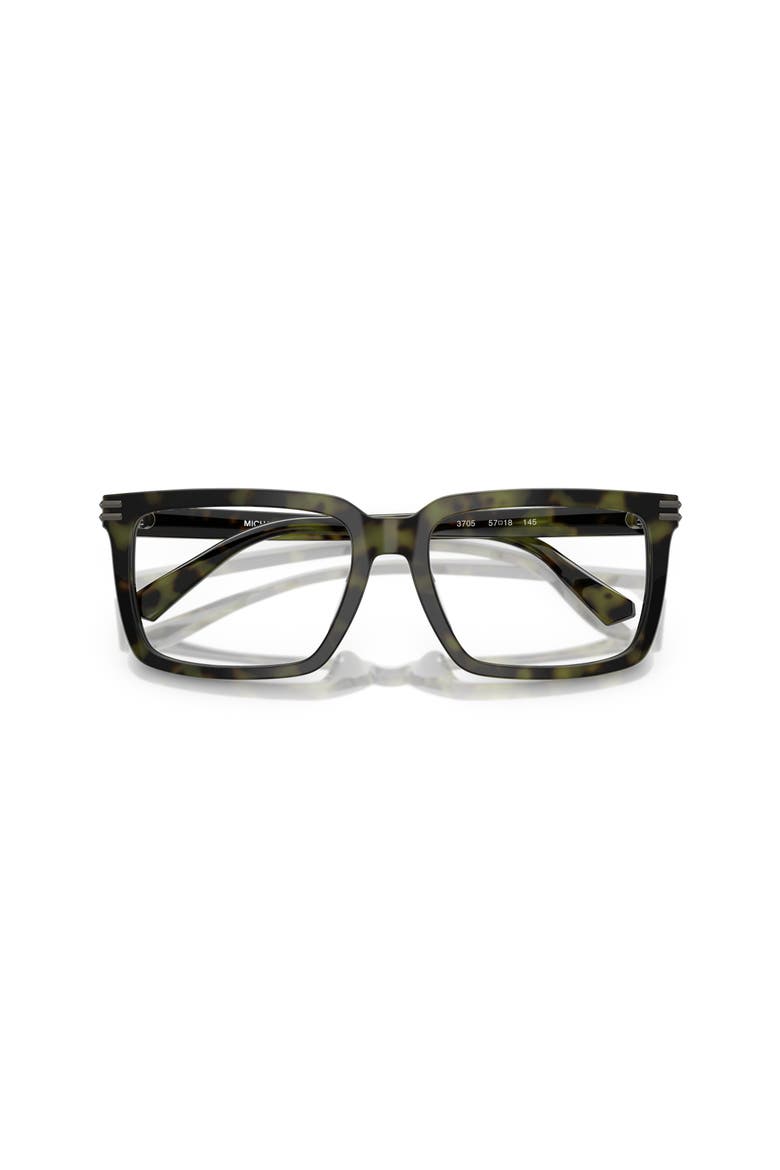 55mm Square optical glasses, Alternate, color, Green