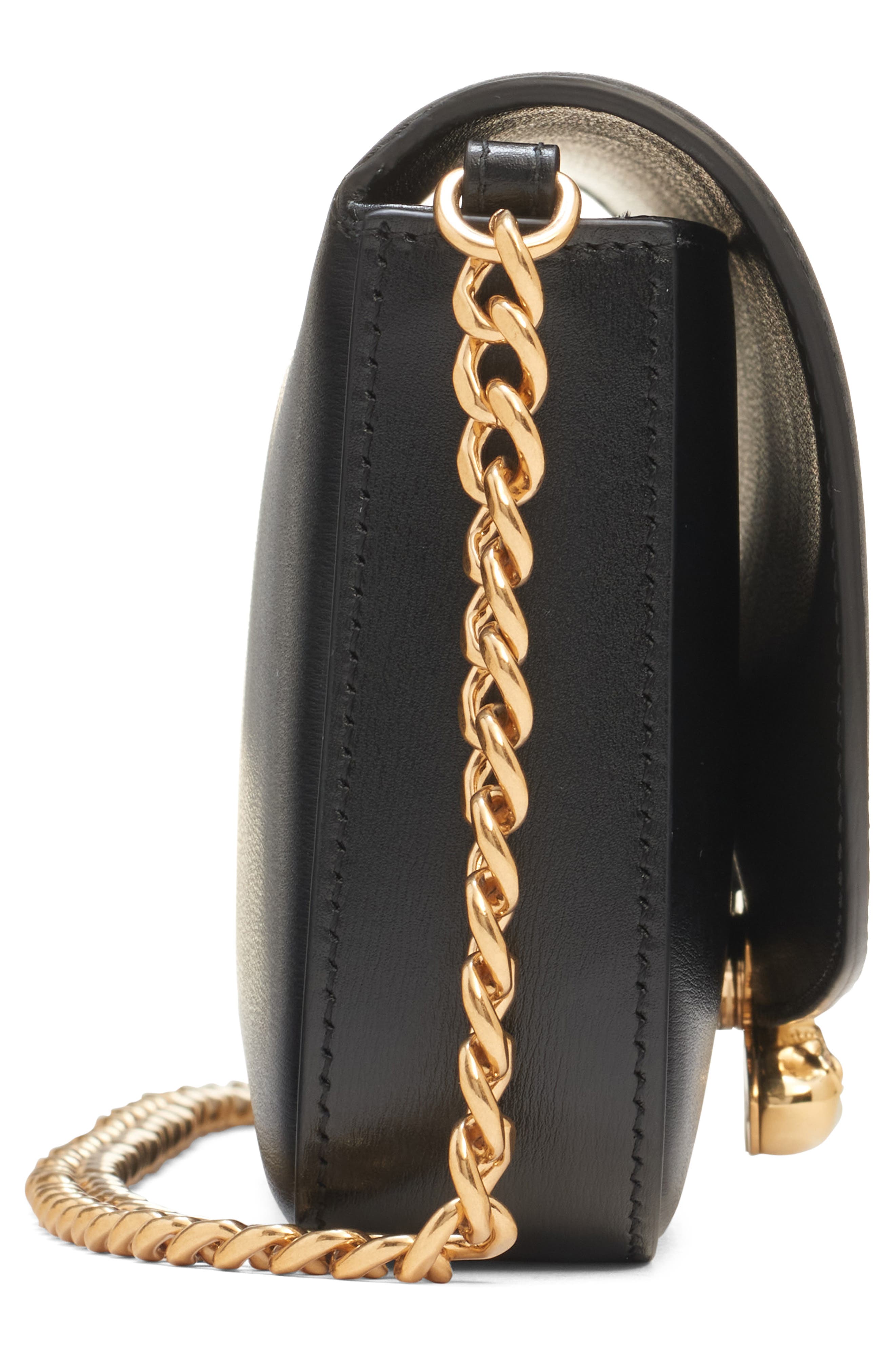 McQueen Small Skull Flower Shoulder Bag, Alternate, color, 