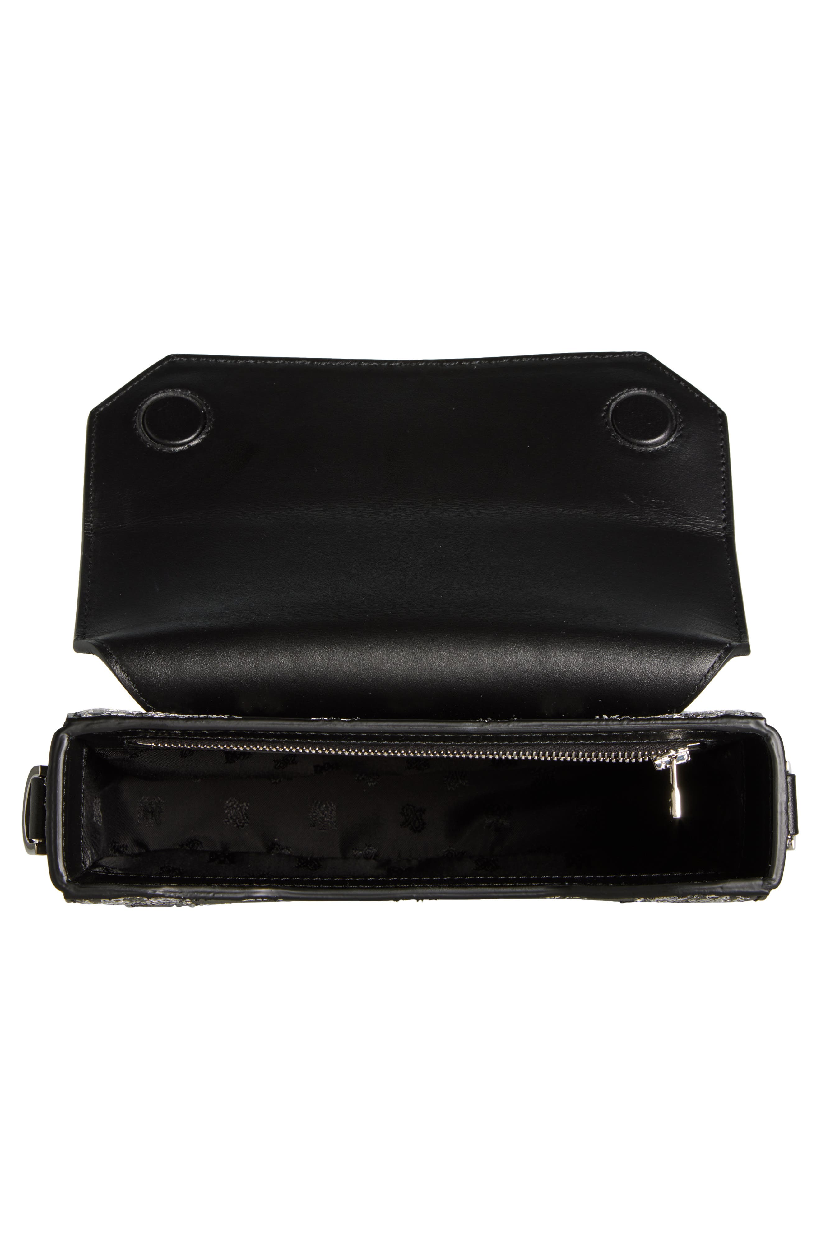 AMIRI Monogram Paisley Leather Crossbody Bag, Alternate, color, 