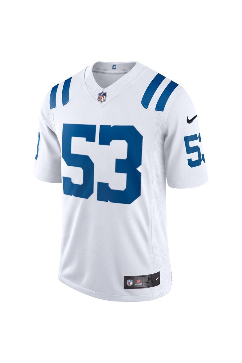 Men's Nike Shaquille Leonard White Indianapolis Colts Vapor Limited Jersey, Alternate, color, White