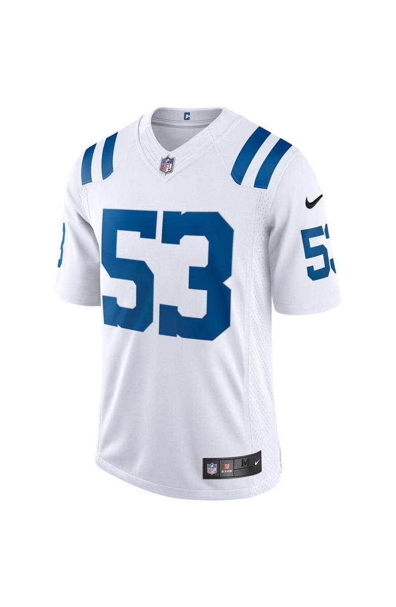 Nike Men's Nike Shaquille Leonard White Indianapolis Colts Vapor Limited Jersey, Alternate, color, 
