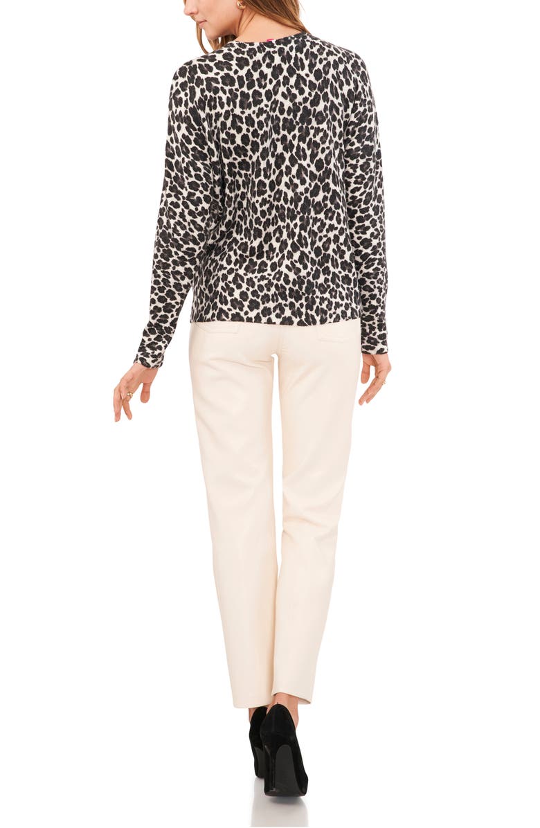 Vince Camuto Animal Print Sweater, Alternate, color,