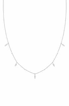 Bony Levy Liora 18K White Gold Diamond Station Necklace