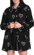 Avec Les Filles Heart Jacquard Coat