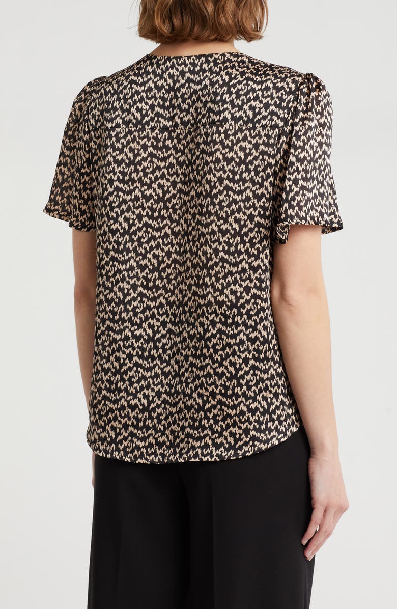 V-Neck Button Top