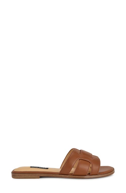 Shop Nine West Germani Slide Sandal In Dark Natural