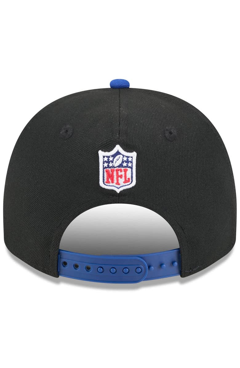 New Era Men's New Era  Black/Royal New York Giants 2025 NFL Draft A-Frame 9FIFTY Snapback Hat, Alternate, color, 