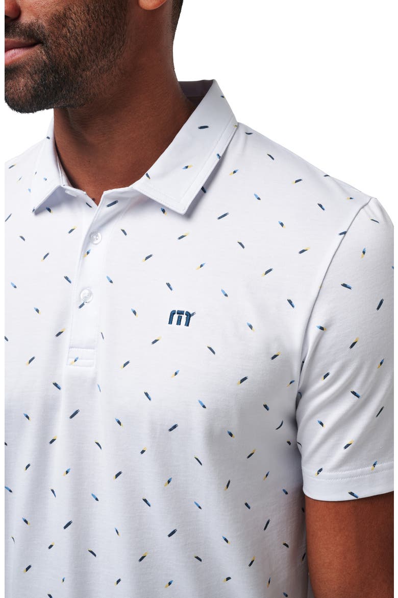 Sun Dip Cotton Blend Polo, Alternate, color, WHITE