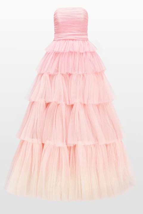 Adore Tiered Bow Gown