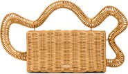 Cult Gaia Elsa Rattan Clutch