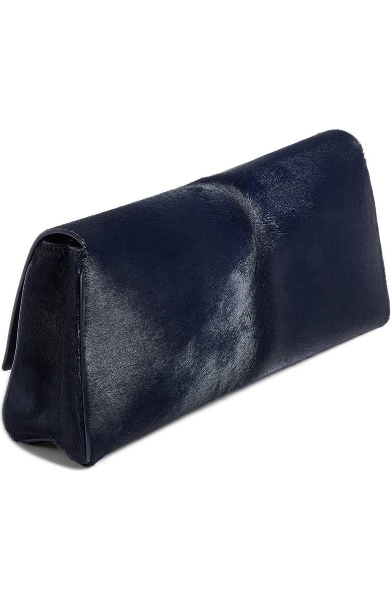 Khaite Audrey Genuine Calf Hair Clutch, Alternate, color, Midnight Navy