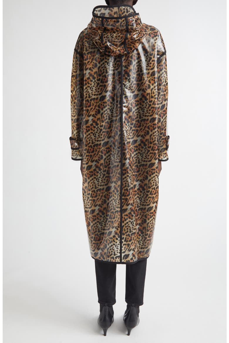 True Leopard Print Raincoat, Alternate, color, LEOPARD