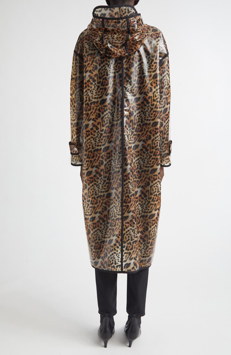 Stand Studio True Leopard Print Raincoat, Alternate, color, Leopard