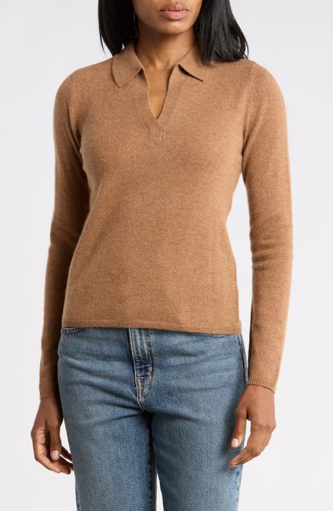 Cashmere Polo Sweater