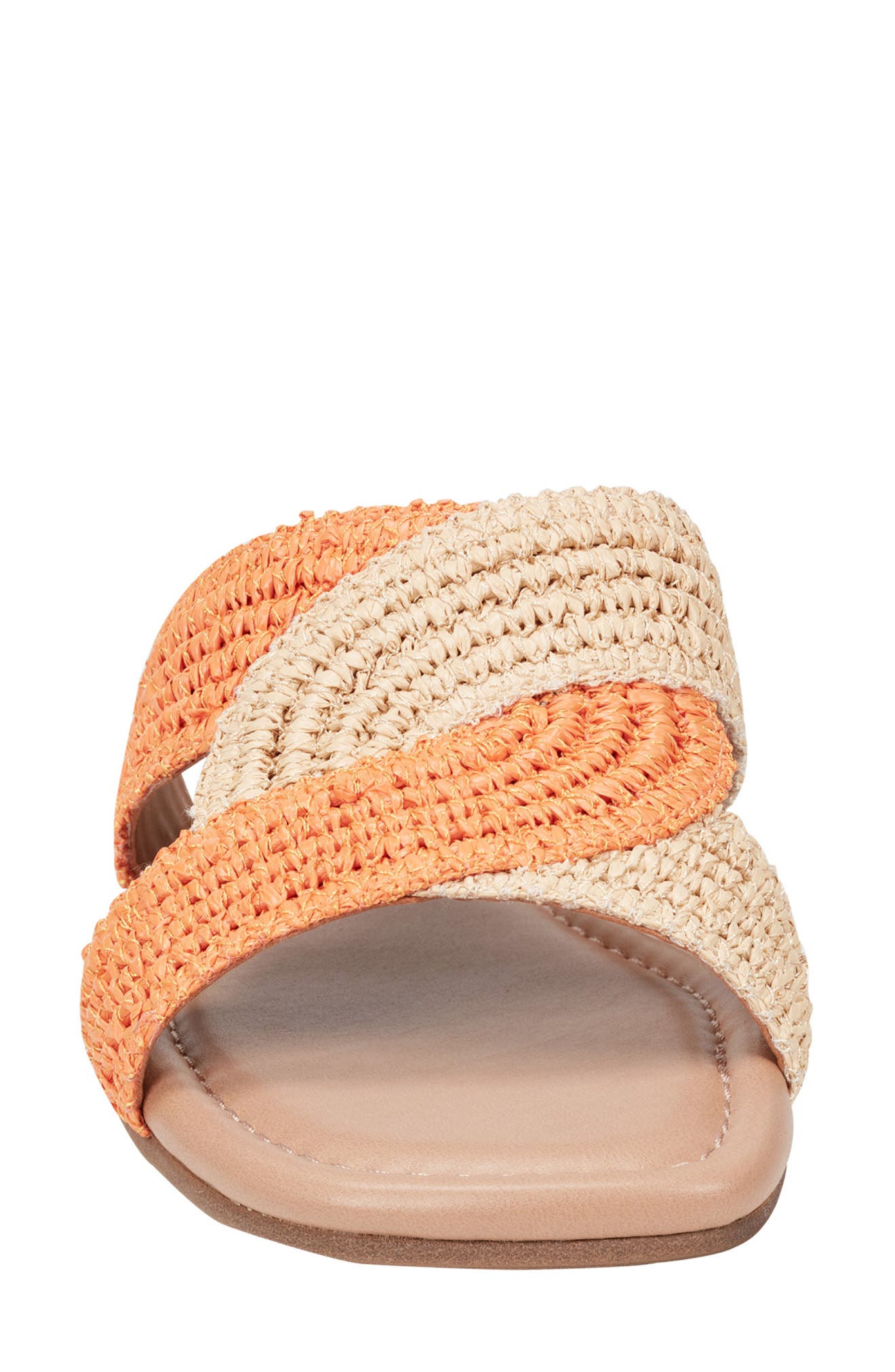 Marc Fisher LTD Navie Slide Sandal, Alternate, color, Orange