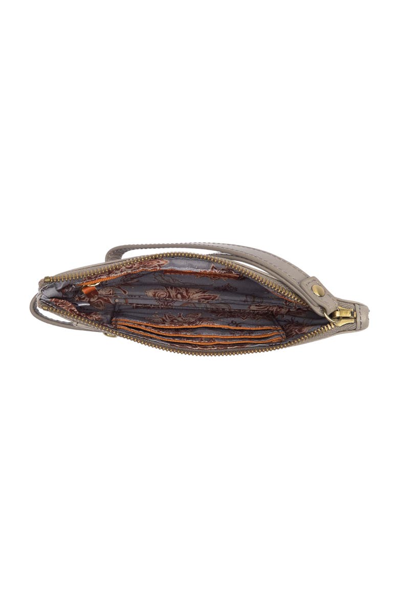 King Leather Clutch, Alternate, color, DRIFTWOOD