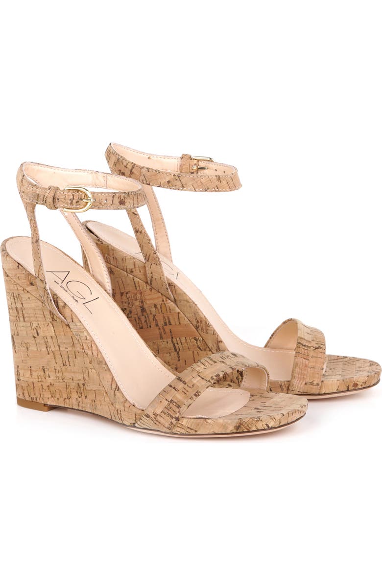 AGL Demi Ankle Strap Wedge Sandal, Main, color,