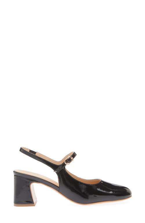 Regarde Le Ciel Edda Slingback Mary Jane Pump In Twinkle Black