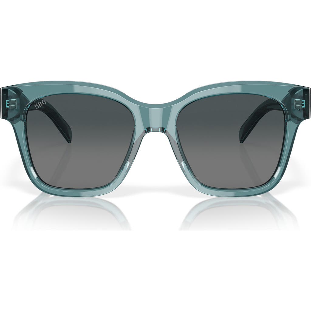 Costa Del Mar 57mm Polarized Square Sunglasses In Green