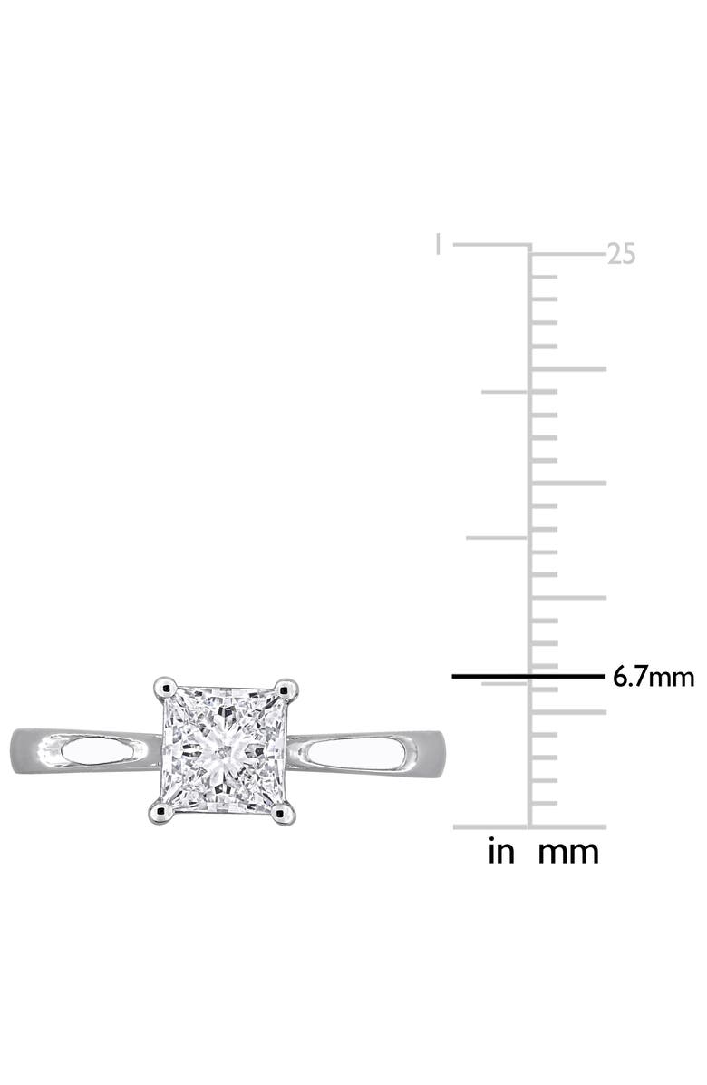 Created Forever Princess Cut Lab Grown Diamond Solitaire Ring, Alternate, color, 