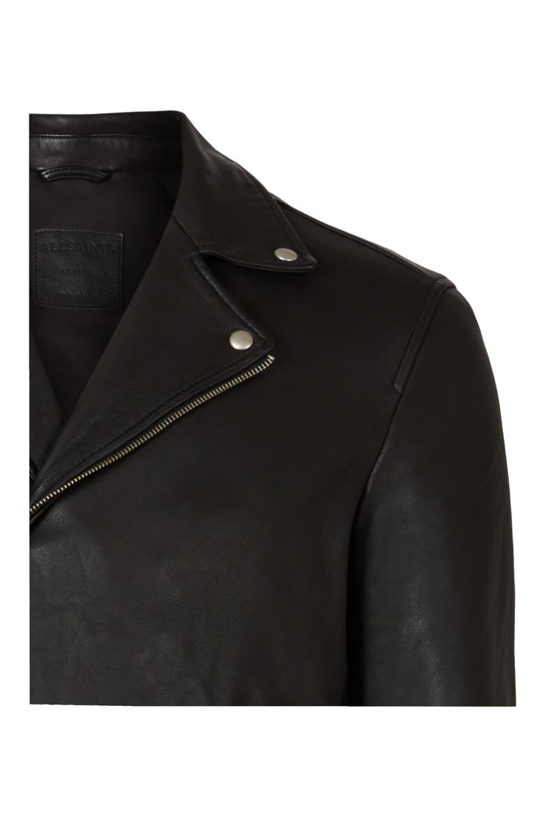 Tyson Leather Biker Jacket, Alternate, color, BLACK