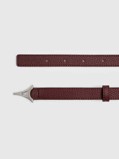 Leonie Eiffel Slim Leather Belt
