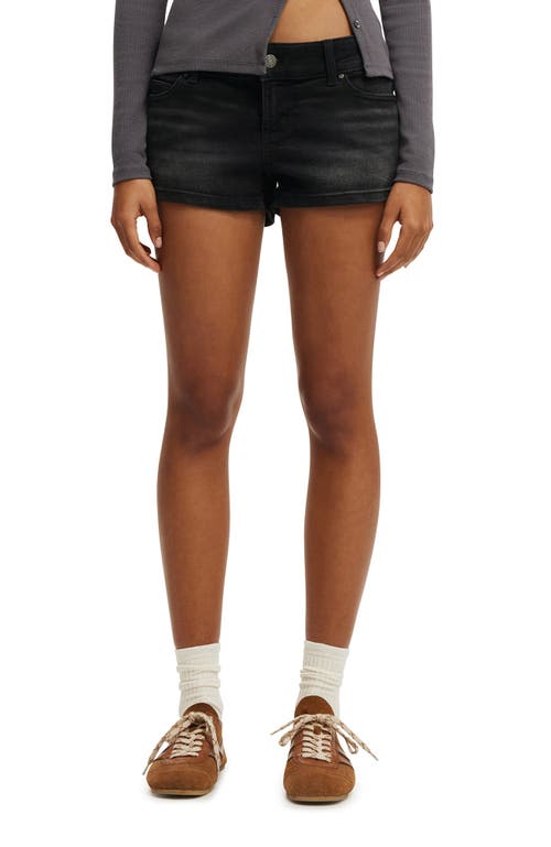 Cotton On Micro Low Denim Short In Black