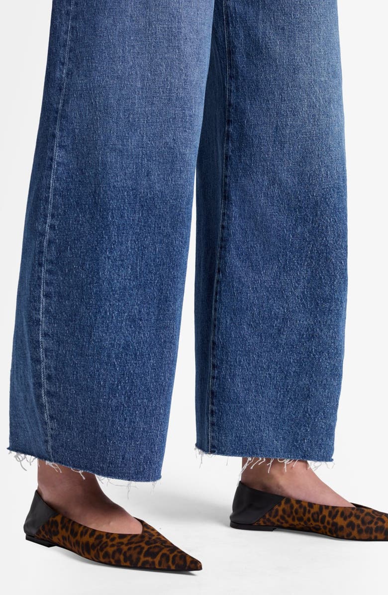 7 For All Mankind Bonnie Raw Hem High Waist Barrel Jeans, Alternate, color, Santa Cruz