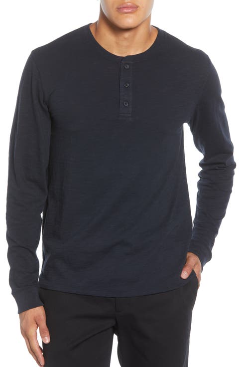 Long Sleeve Slub Henley