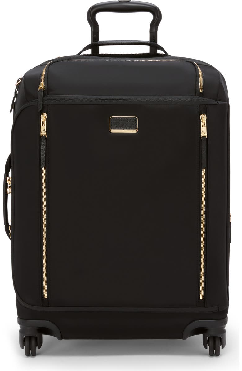 TUMI Léger 22-Inch Continental Expandable Wheeled Carry-On, Main, color, Black/ Gold