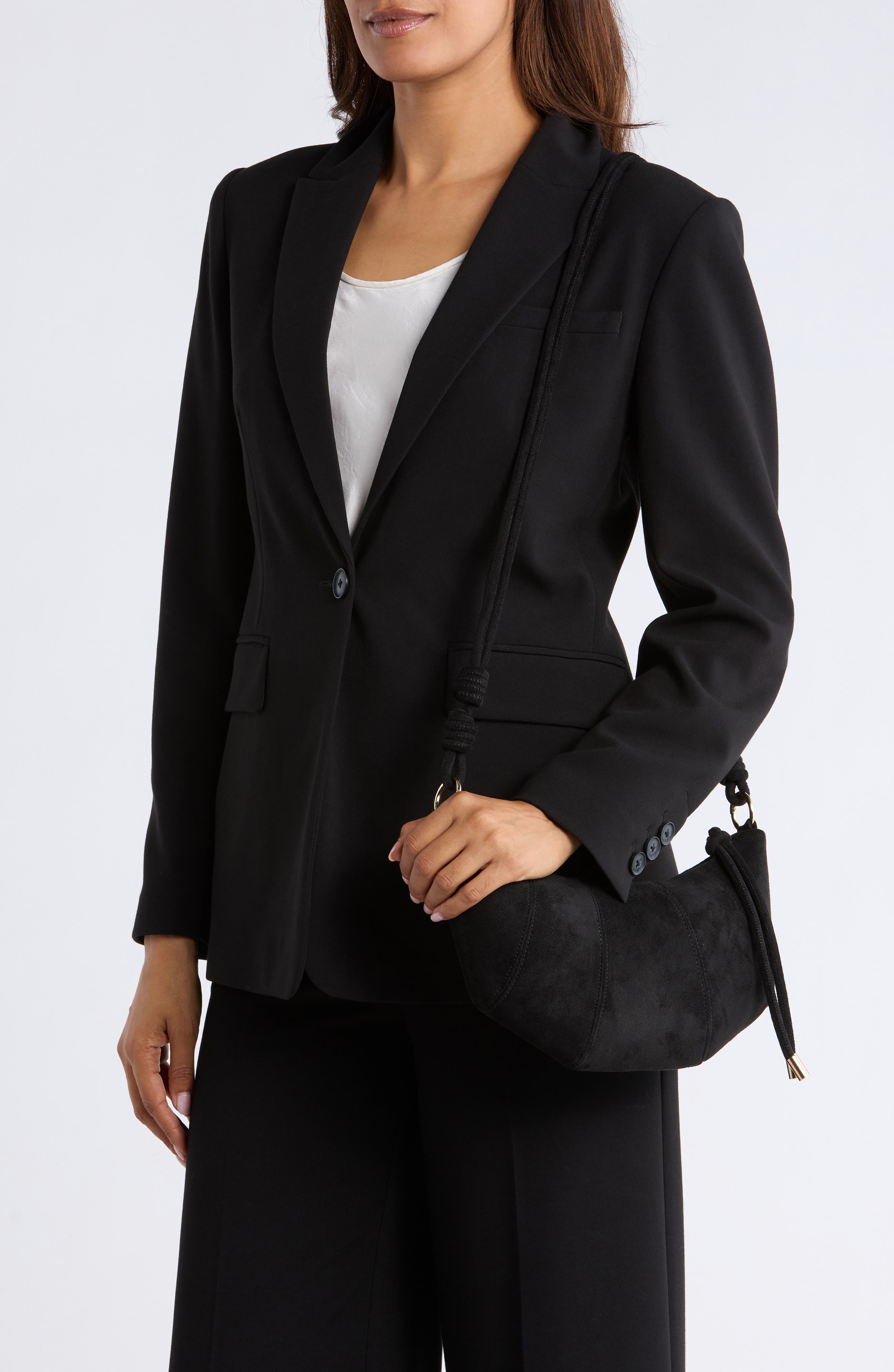 URBAN EXPRESSIONS HANDBAGS Crescent Crossbody Bag, Alternate, color, Black