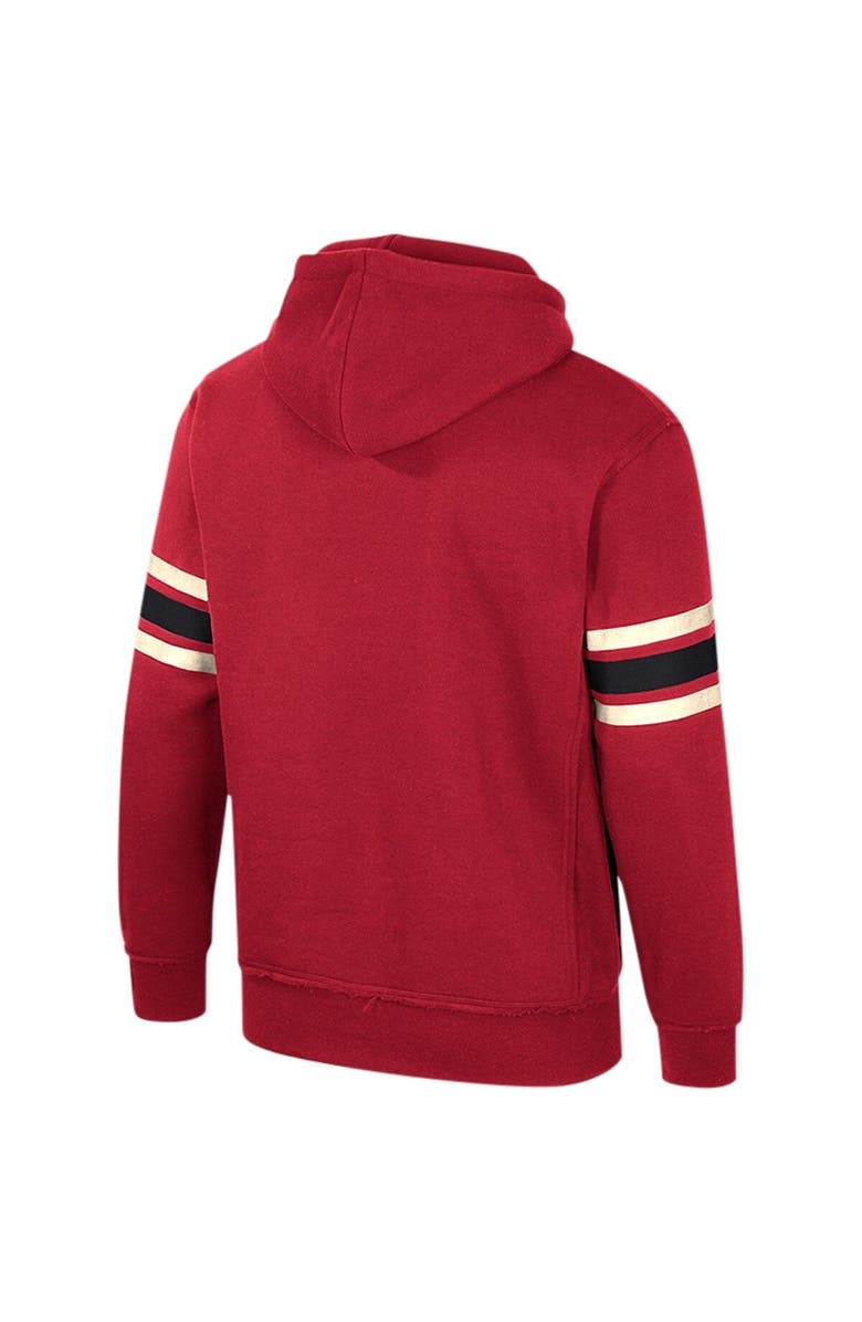 COLOSSEUM Men's Colosseum Cardinal Arkansas Razorbacks Saluting Pullover Hoodie, Alternate, color, Cardinal