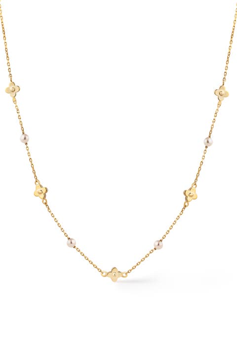 Hannah Freshwater Pearl Station Necklace