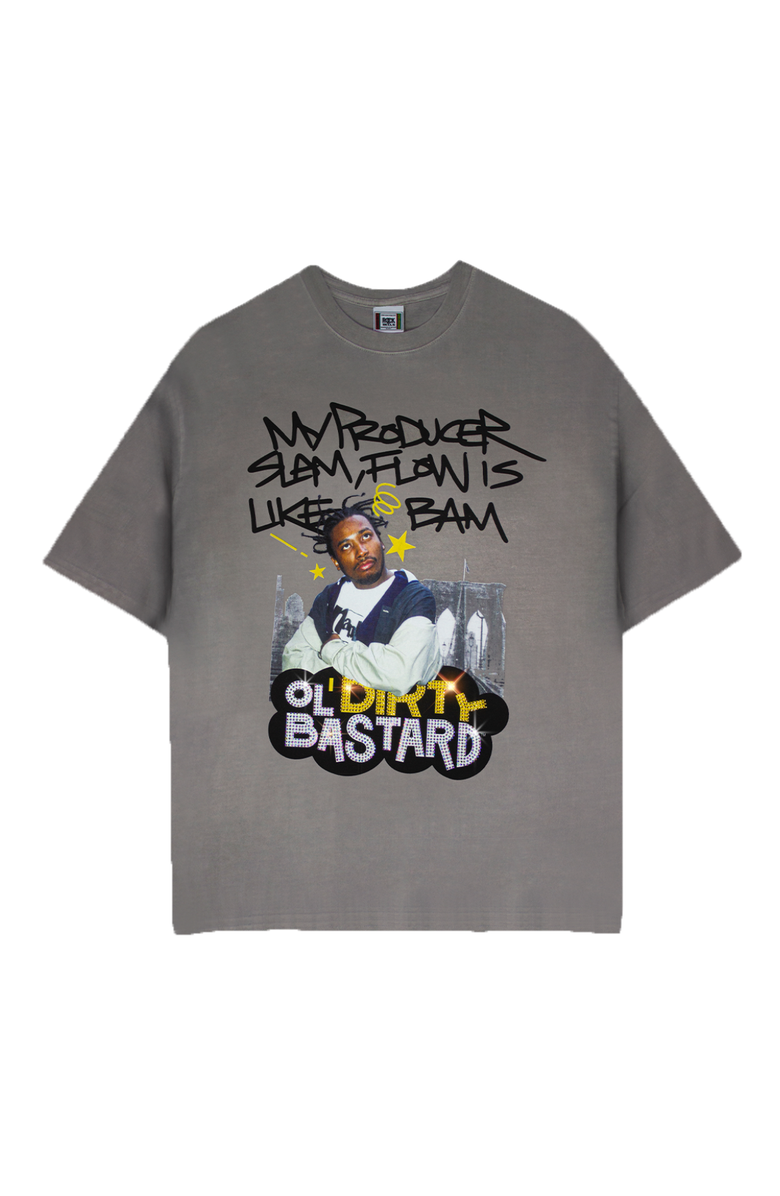 Cross Colours ODB Flow is Like Bam Bling T-Shirt, Main, color, Vintage Pigment Cement