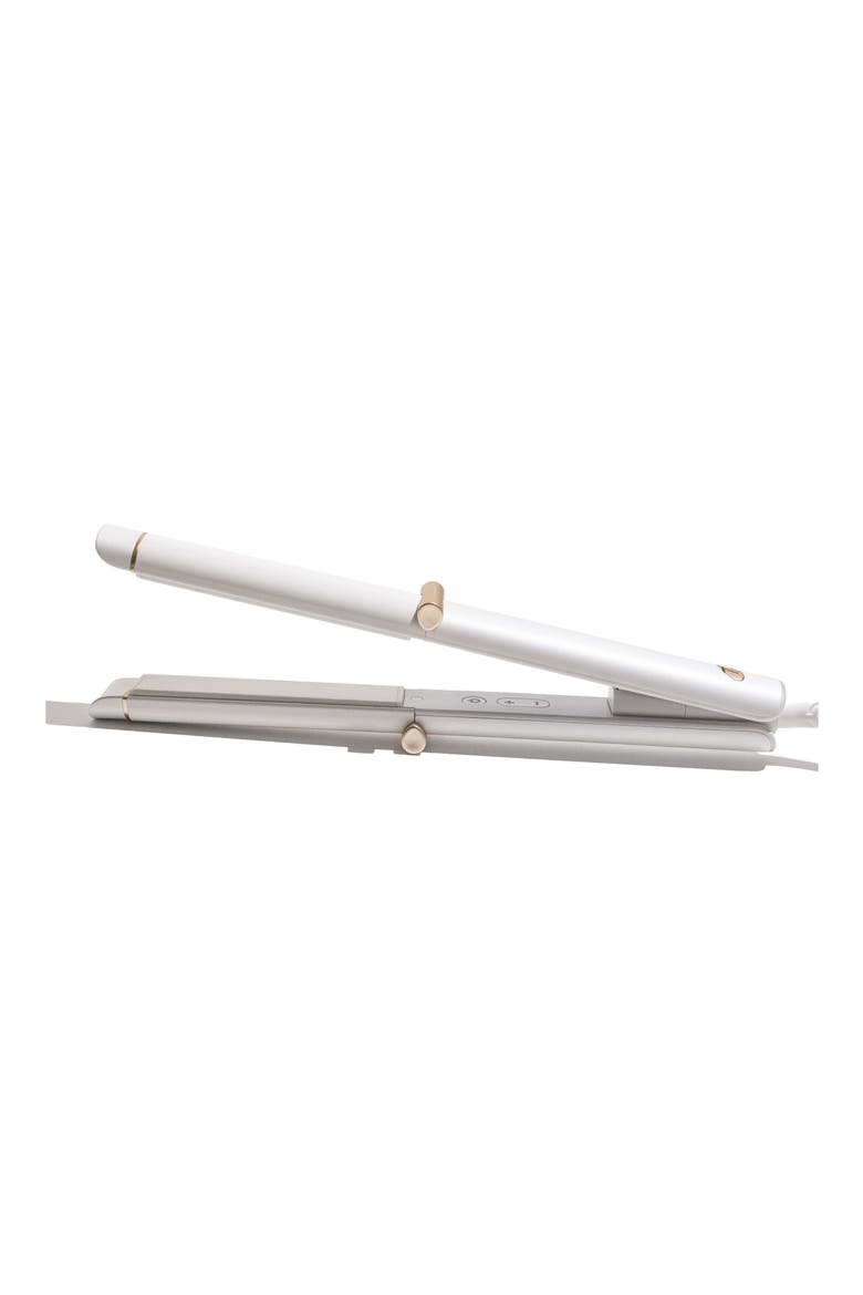 Curling Straightener 2-in-1 Styling Iron, Alternate, color, WHITE