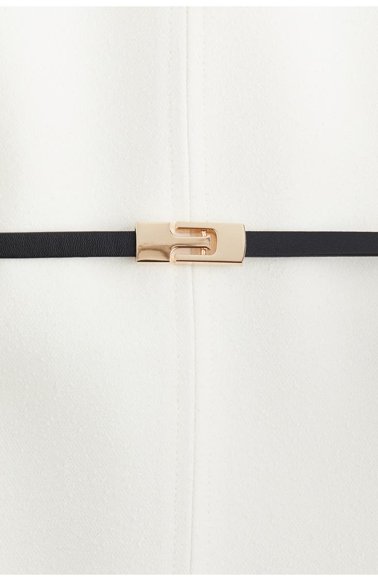 H&M Belted Playsuit, Alternate, color, Cream