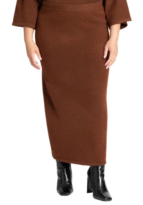 Sweater Maxi Skirt (Plus)