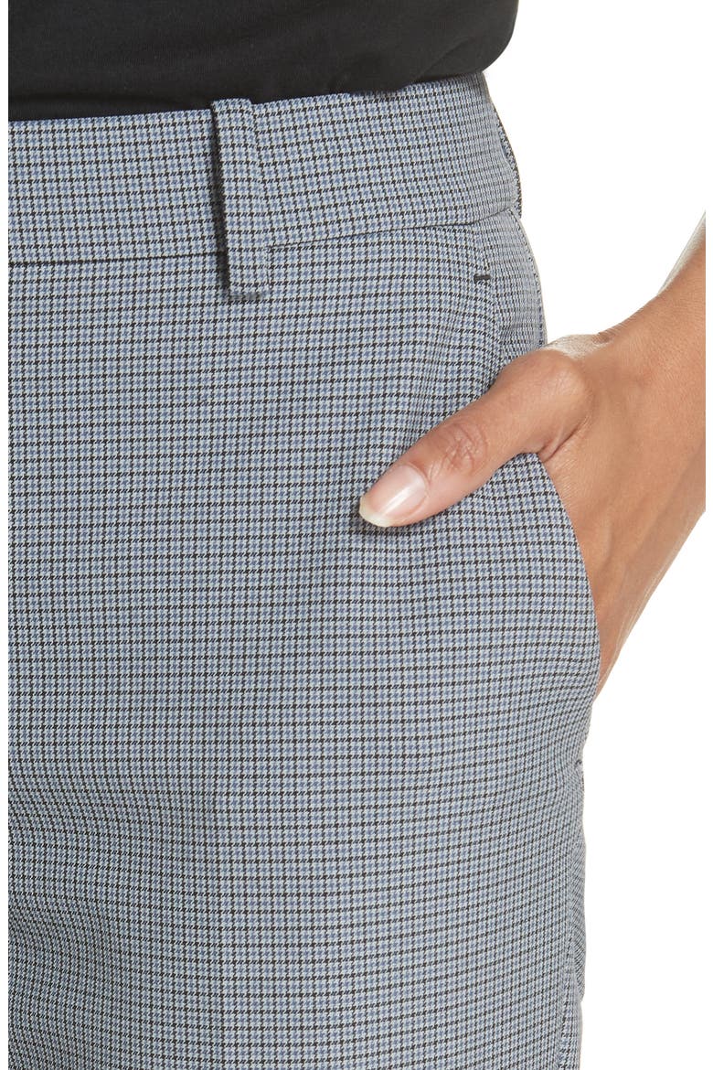 Treeca Two Pike Houndstooth Slim Pants, Alternate, color, NAVY MULTI