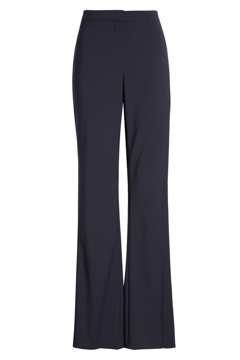 Tuleah Wool Flare Pants, Alternate, color, DK BU