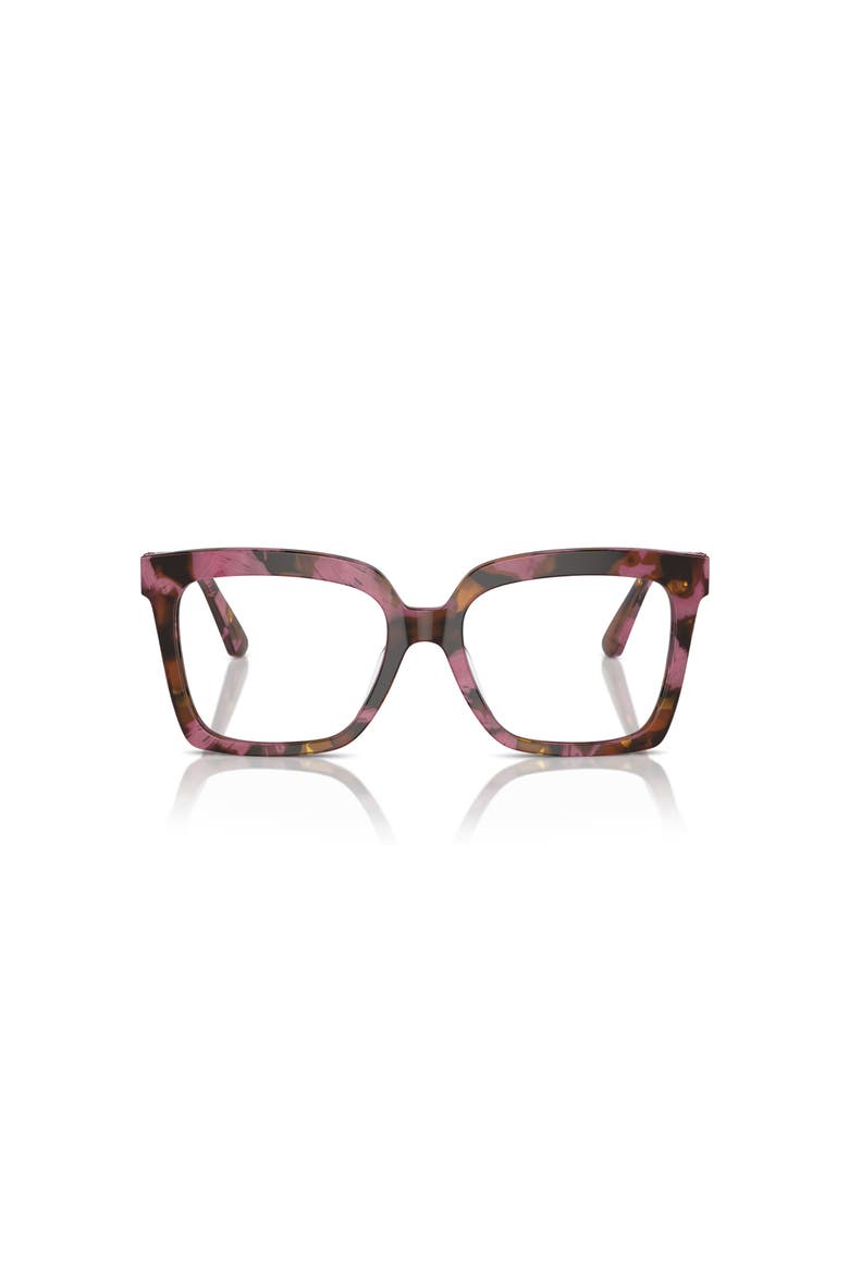 53mm Square optical glasses, Alternate, color, Brown