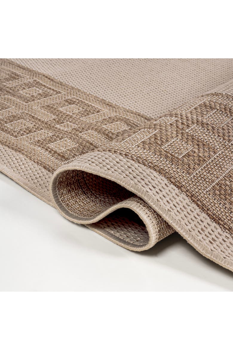 Athena Classic Geometric Border Indoor/Outdoor Area Rug, Alternate, color, Cream/Beige