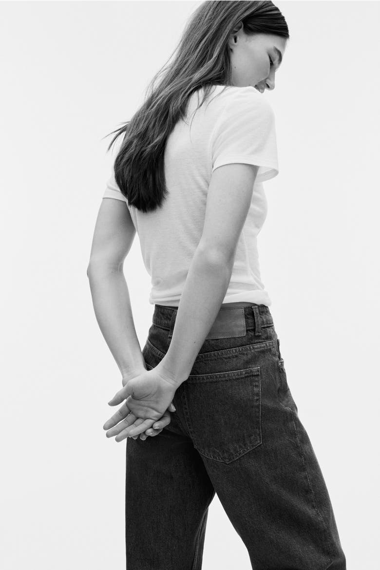 Wide High Jeans, Alternate, color, Dark denim blue