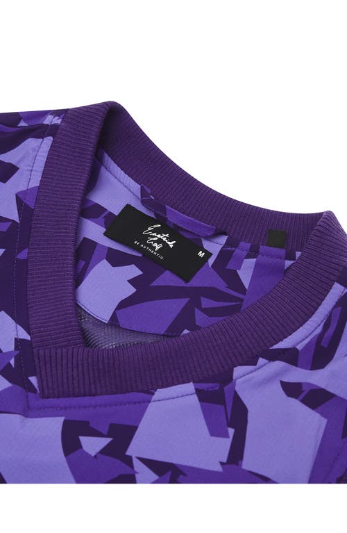 Eastside Golf Stretch Nylon Windbreaker Golf Vest In Violet Stone Shatter