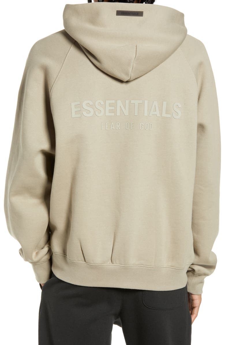 PacSun Fear of God Essentials Unisex Fleece Logo Hoodie, Alternate, color, 