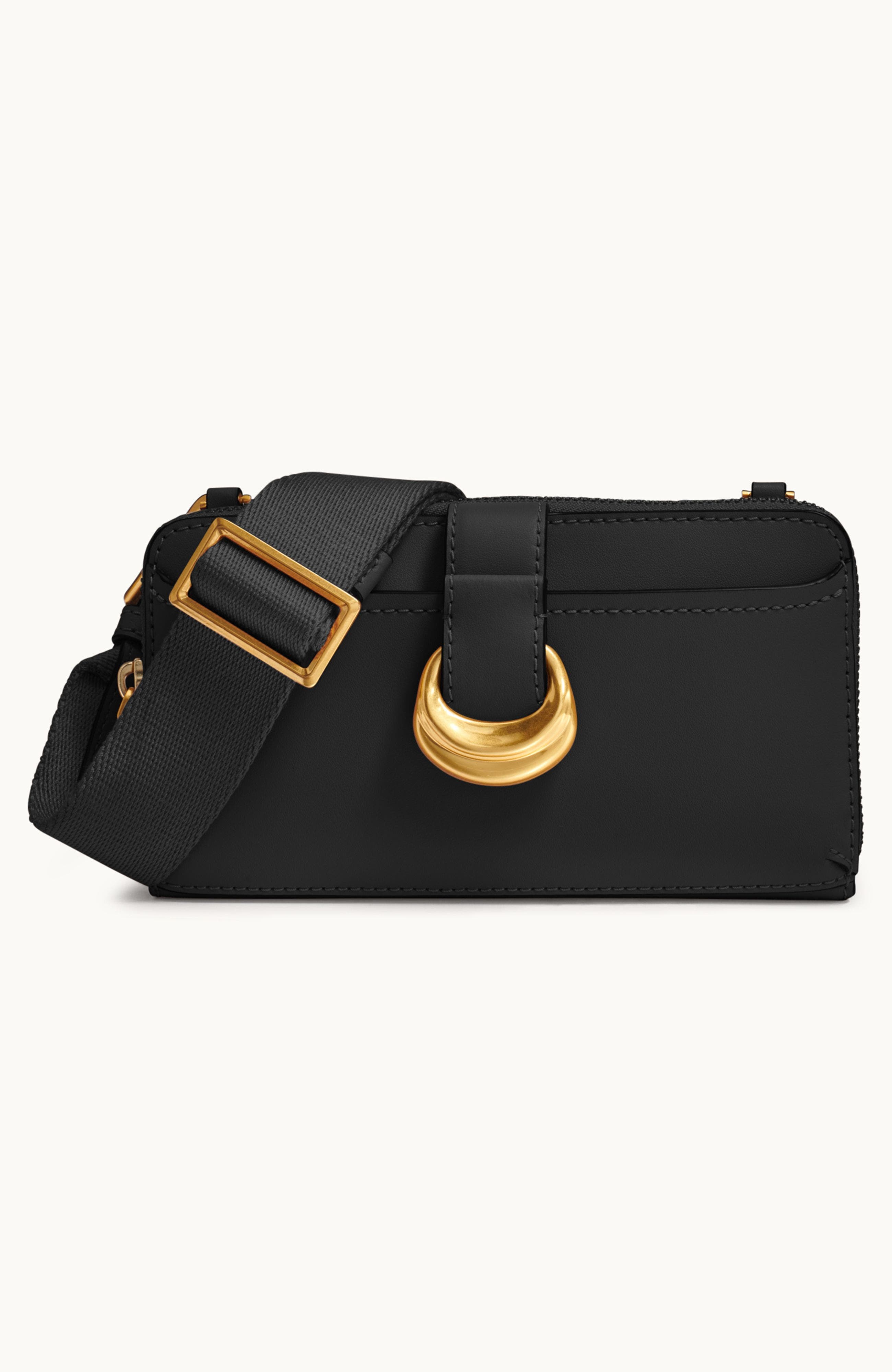 Donna Karan New York Valley Stream Wallet, Main, color, Black/Gold