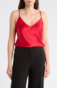 Renee C V-Neck Satin Camisole