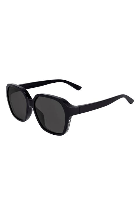 58mm Square Sunglasses