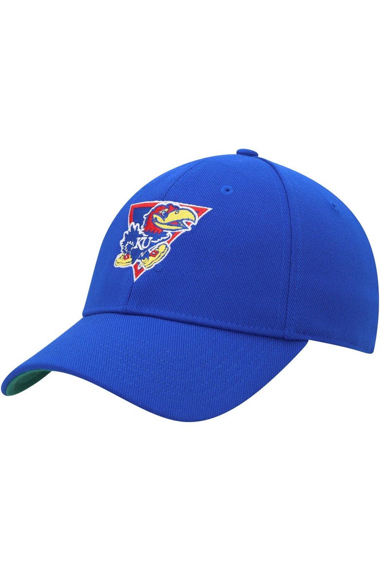 Men's adidas Royal Kansas Jayhawks Vault Slouch Flex Hat, Main, color, Royal