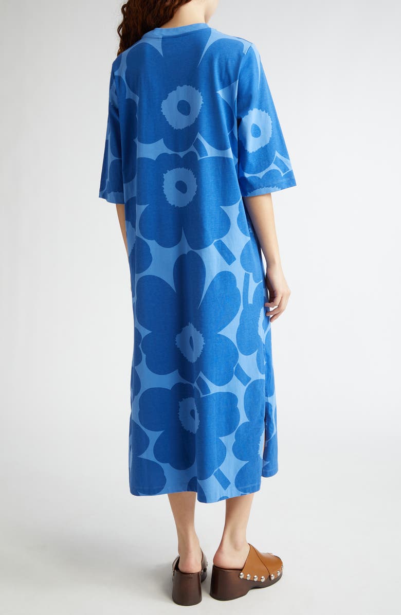Marimekko Midia Unikko Relaxed Fit Cotton T-Shirt Dress, Alternate, color, 