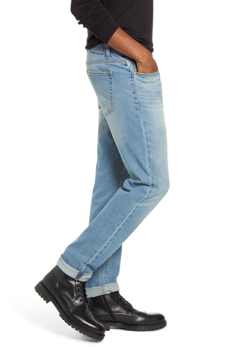 x Alex Costa Stretch Skinny Jeans, Alternate, color, BLUE EVAN WASH